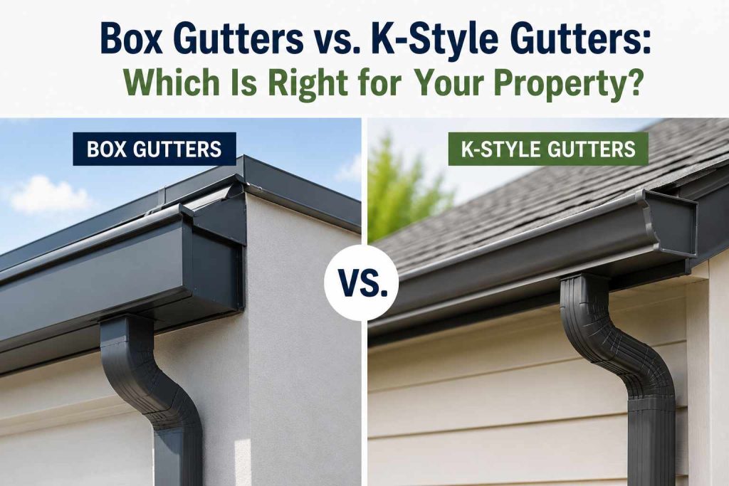 Box Gutters vs. K-Style Gutters: Which Is Right for Your Property?
